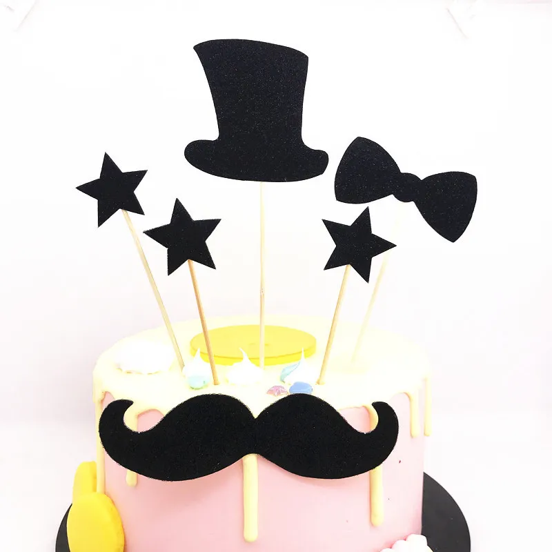 Tash Personalised Cake Topper Glitter Moustache Barber Groom - Etsy UK