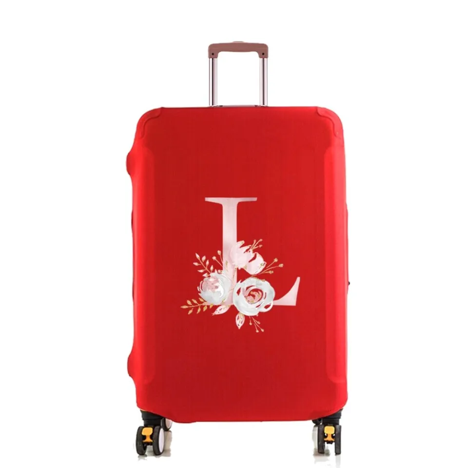 Travel Luggage Protective Cover For 18-21 Inches Suitcase Protect Cover  Letter Print Trolley Elastic Dust-proof Accessory Cover