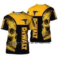 Dewalt Golden Skull 3D Full Printed Shirt