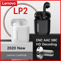 Lenovo LP2 Wireless Bluetooth Headphones 5.0 Stereo Earphones with Microphone Music Headphones Suitable for Android iPhone Headphones