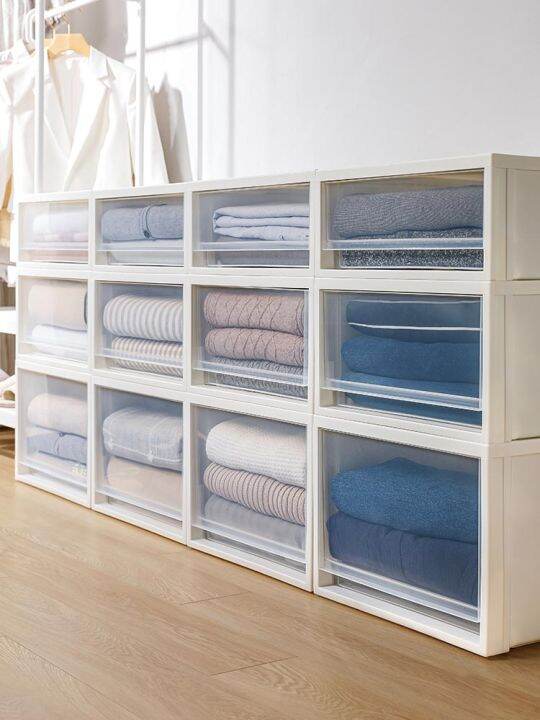 Tenma Tianma clothes drawer storage box clothes storage box white
