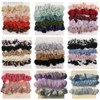 ♧◆ 3/5pcs Pack Solid Elastic ScrunchieS Hair Ties Rubber Bands for Women Girls Sport Gym Hair Scrunchie Holder Hair Accessories Set