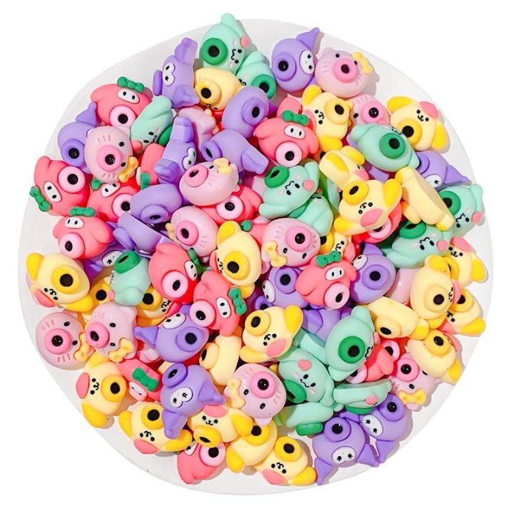 10-pieces-set-random-mixed-cartoon-animal-candy-food-series-mobile-phone-resin-flatbacks-cream-gel-diy-material-accessories