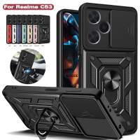 Realme C53 2023เคสโทรศัพท์สำหรับ Realme C53 C 53 C53NFC Narzo N53 N 5 3 Realme C53 4G เกราะกันกระแทกสไลด์หรูหราป้องกันเลนส์กล้องสไลด์เคสฝาหลังแข็ง