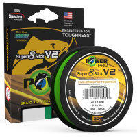 8 Strands POWER PRO SSV2 300Yds ถัก Spectra สายการประมง10 ~ 80lb เดิมสหรัฐอเมริกา PE ถักเปียสาย P Esca