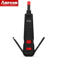 AMPCOM Punch Down Tool, 110 Type Multi-Function Network Cable Tool Phone Impact Terminal Insertion Tools For RJ45 RJ11