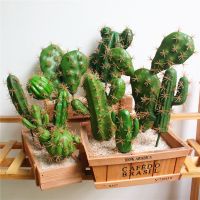 Artificial Plastic Cactus Succulents Prickly Pear Potted Plant no Pot Eco-Friendly Simulation Home Office Desktop Decoration Hot Spine Supporters