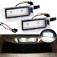 แผ่นเรืองแสงแผ่นหมายเลขใบอนุญาต18LED 2x สำหรับ Opel Vauxhall Mokka เครื่องราชอิสริยาภรณ์กีฬา Cadillac Gmc Cruze Camaro Corvette