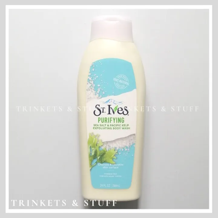 St. Ives Purifying Sea Salt & Pacific Kelp Exfoliating Body Wash 709ml