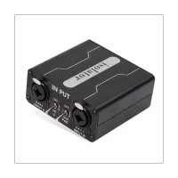 GX200 Audio Isolator Dual-Channel 6.5 XLR Mixer Audio Isolator Current Sound Noise Mixer Microphone Common Ground Filter