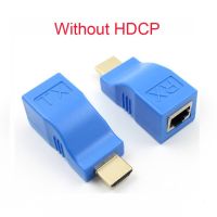 Kebidu ตัวต่อขยาย Hdmi 4K พอร์ต Rj45แลนต่อ Hdmi เครือข่ายได้ถึง30เมตรผ่าน Cat5e/6พอร์ตสายเคเบิลอีเทอร์เน็ตแลนสำหรับเอชดีทีวีเอชดีพีซี