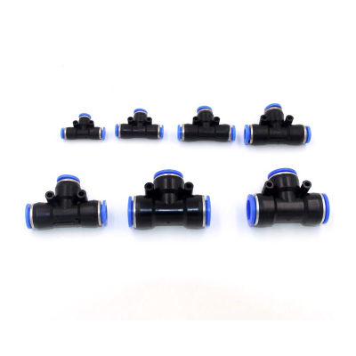 【CW】PE Air Connectors 4mm 6mm 8mm 10 12MM Pneumatic Fitting Quick Connect Slip Lock Tee 3Way Plastic Water Hose Tube Connector