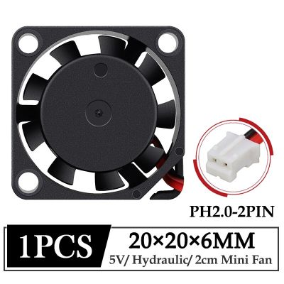 1Pcs Gdstime DC 5V Fan 20x6MM 20MM Mini Notebook Ultrathin Brushless Axial Cooling Fan 2006 2cm Drone Radiator Fan Cooling Fans