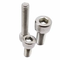 1/5/10/50pcs DIN912 M3 M4 M5 M6 M8 A2-70 304 Stainless Steel Hexagon Hex Socket Cap Head Screw Allen Bolt Thread Length 10-150mm Screw Nut Drivers