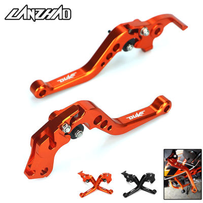 Orange Motorcycle CNC Aluminum Brake Clutch Levers Short Adjustable Lever for KTM Duke 250 390 RC250 2013 - 2016 RC200 2014-2015