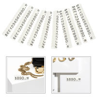 RUDMALL 20 Pcs Price Tag Jewelry Display Cube Pricing ers Digital Signage Tags Black Letter Tables Retail Stores Number Plate Label Block Displays Shows