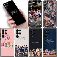 [Hot K] KPOP Stray โทรศัพท์สำหรับเด็กสำหรับ Samsung Galaxy S22 S21 Ultra S20 FE S8 S9 S10E S10 Plus S10 Lite M23 5G เคสนิ่มสีดำ