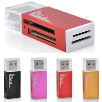 USB 2.0 Multi สำหรับ MS PRO DUO ตัวอ่านการ์ดหน่วยความจำ SDHC M2 /Mmc ทั้งหมดในไมโคร SD 1