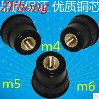 10pcs m5 m6 black step Plastic Head Hand Knob Nut Round head Hand Tighten Adjust Nuts