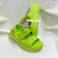 crocs CRUSH SANDAL รองเท้าแตะส้นสูง พื้นหนา กันลื่น มีรูกลวง เหมาะกับเดินชายหาด สําหรับผู้หญิง(36-----40)