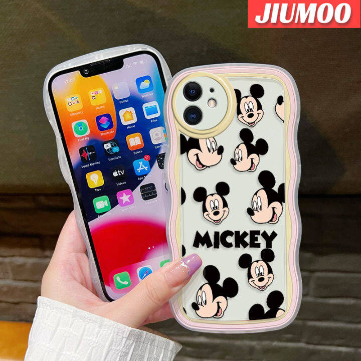 เคส-jiumoo-สำหรับ-oppo-reno-8-t-5g-reno8-t-เคส-a1-pro-แฟชั่นมิกกี้สีสันสดใสเคสเคสซิลิโคนกันกระแทกป้องกันเลนส์กล้องเคสนิ่มโปร่งใส