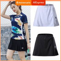 Summer Sports Skirt with Shorts Badminton Table Tennis Women Skorts Breathable Anti Leakage Yoga Golf Jogging Skirts