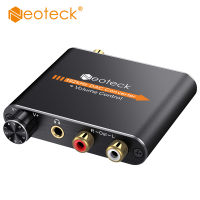 Neoteck Digital TO og Audio Converter DAC Optical Coaxial Toslink SPDIF TO og RCA 3.5มม. แจ็คอะแดปเตอร์ควบคุมระดับเสียง