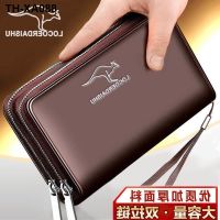 [official authentic] men handbags male long money hand bag phone caught more than for zippers