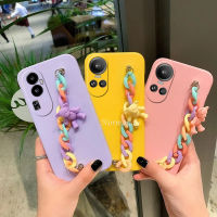 เคสโทรศัพท์มือถือ OPPO Reno10 Pro + Plus 5G A78 4G 2023ใหม่แฟชั่นสีสันสดใสเคสโทรศัพท์สัมผัสกับผิวเคสหมีสีรุ้ง TPU ฝาครอบด้านหลังป้องกันการกระแทก