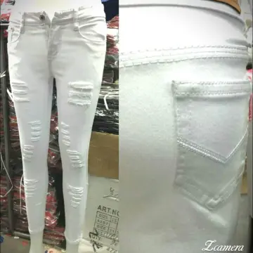 plus size white pant ladies jeans pants skinny jeans good quality