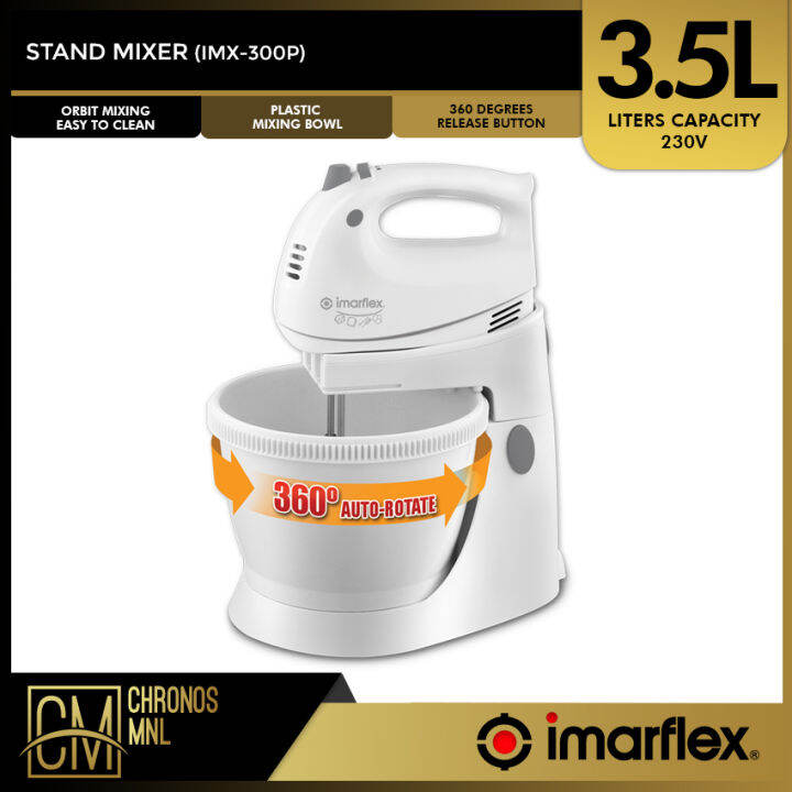 Chronos Imarflex Stand Mixer IMX300P with 360Degree Rotating