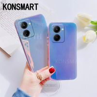 เคสโทรศัพท์ Realme 10 Realme 10Pro บวก + เคสฝาหลังโปร่งใสใหม่เคสสีม่วงหลากสี Realme 10 2022 TPU ฝาหลัง Hp Realme 10pro +