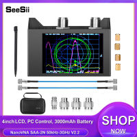 เครื่องวิเคราะห์เสาอากาศ SeeSii NanoVNA SAA-2N เครื่องวิเคราะห์เสาอากาศ VNA 4นิ้ว LCD NanoVna 50Hz-3GHz ตัววิเคราะห์เครือข่ายเวกเตอร์พร้อมถุงพารามิเตอร์ HF VHF UHF วัด S อัตราส่วนคลื่นยืน