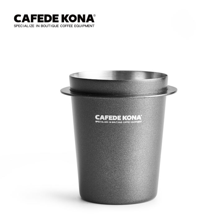 cafede-kona-ถ้วยโดสกาแฟ-กระบอกโดสกาแฟ-ถ้วยช่วยกรอกผงกาแฟใส่ด้ามชงเครื่องชงกาแฟ-nbsp-stainless-dose-cup