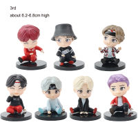 7 Styles Bangtan Boys Figure Toys Korea KPOP Stars Anime Figurine Model Decorations Cake Kids Gifts Collections