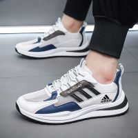 CODyx648 Ready Stock Size 39-44 Mens Shoes Summer Breathable Thin Mesh Hollow Deodorant Soft Sole Mens Sports Shoes Casual Running Tide Shoes