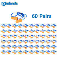 Andanda 60Pairs Ear Plug Earplug Noise Reduction Ear Plug Foam Anti Noise Reduction Music Cancelling Insulation Sleeping Earplug