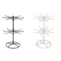 2 Tier Rotating Necklace Holder Jewel Tree Bracelet Stand Display Organizer for Necklaces/Bracelets/Earrings/Rings