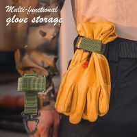 Outdoor Multifunctional Nylon Gloves Hanging Buckle Climbing Rope Storage Buckle Carabiner Adjustable Glove Hanging Buckle