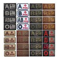 Tactical Blood Type Badge Embroidered Magic Sticker A B AB O Size 5*2.5CM military acessories embroidery patches for clothes hat Haberdashery