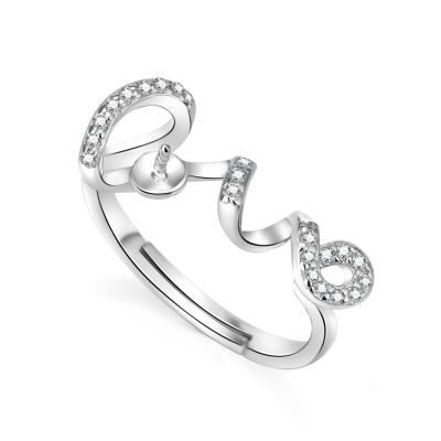 [COD]S925 แหวนเงินแท้ มุก mountings แหวน แหวนเปิดสำหรับผู้หญิงสไตล์ญี่ปุ่นและเกาหลี อุปกรณ์เสริมของมุก Christmas Gift