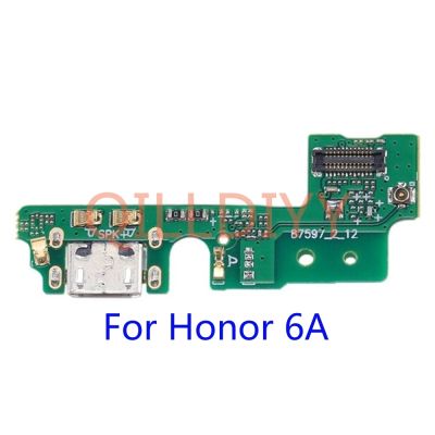ไมค์ไมโครโฟนสายเคเบิลยืดหยุ่นกับอะไหล่ชาร์จพอร์ตบอร์ดเชื่อมต่อสำหรับ Huawei Honor Play 8A 7A 7X 6A Pro สำหรับการซ่อมอะไหล่ทดแทน