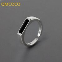 【YF】✟  QMCOCO Color Rings Minimalist Stone Jewelry Punk Hip-Hop Gifts