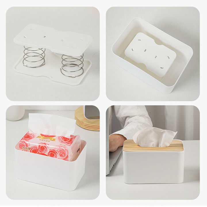 rayua-กล่องกระดาษทิชชู-creative-spring-นำเสนอผู้ถือสปริงสปริงสปริง
