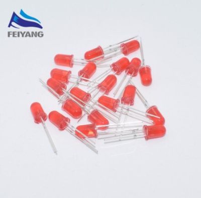1000pcs 5mm led white/blue/red/yellow/green light bulbs / 5MM White Colour LED emitting diode F5mm White LED Diffused Electrical Circuitry Parts