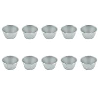 10 PcsMolds Pudding Molds Cups Mini Chocolate Molten Pans Carbon Steel Cupcake Cake Cookie Pudding Mold Round Nonstick