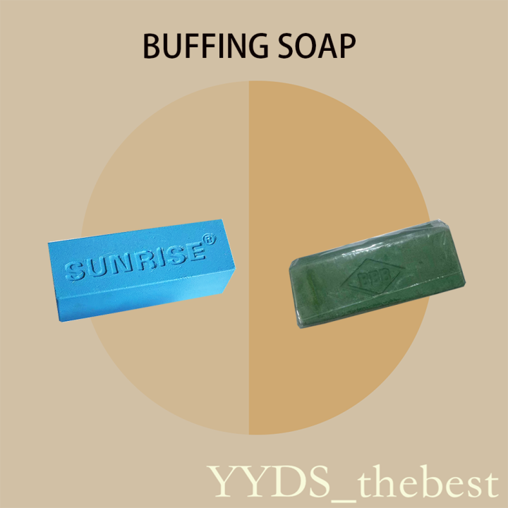 buffing soap whole bar 800g color green blue for brass stainless