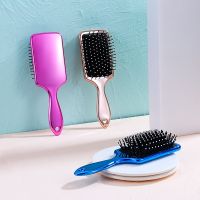 【CW】 Mirror-style Airbag Massage Hair Large Plate Anti-static Detangler Comb Fluffy Barber Hairdressing Styling