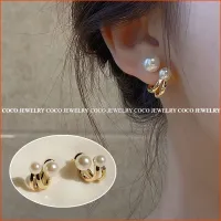 【CO CO】S925 Silver Needle Pearl Studs Earring for Women Girls Korean Fashion Ear Jewelry