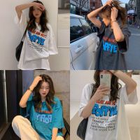 [พร้อมส่ง] Sister เสื้อยืด?Popfye? สไตส์เกาหลี ตัวใหญ่ เสื้อยืดงานดี เนื้อผ้าดี ลายสกีน E800